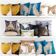 Collection of pillows – 3 3D 3D Model