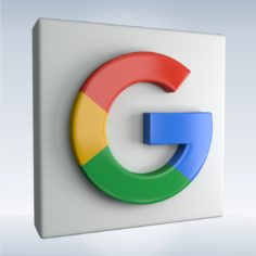 Google Social Icon 3D Model