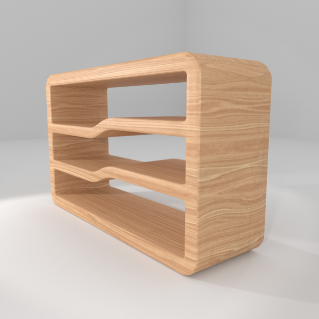 Bookshelf 3D Model