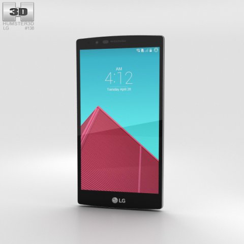 LG G4 White 3D Model