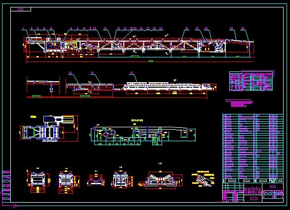 DSJ100-63-125 Telescopic belt conveyor CAD drawing 3D Model