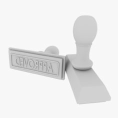 Rubber stamp one 3D 3D Model