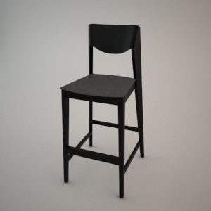 Bar stool BST-1319 3d model FAMEG