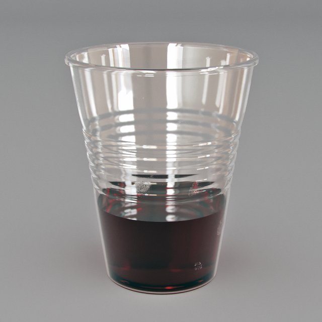 Plastic cup of tea 3D Model