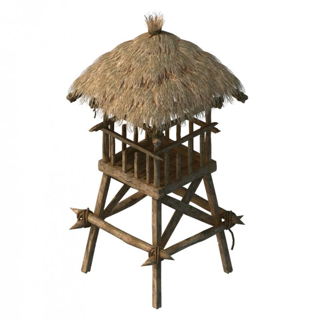 Cottage Tribe – Watchtower 02 3D Model