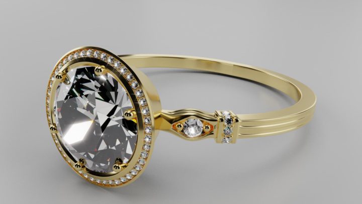 3D model Diamond Ring 3D Model