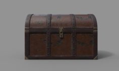 Leather Chest lowpoly 3D Model
