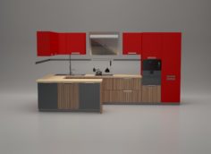 Kitchen V2 3D 3D Model