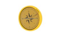 Golden compass 3D Model