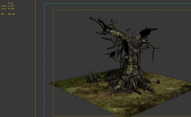 Game Models – poison Valley scene – dead tree cove 3D Model