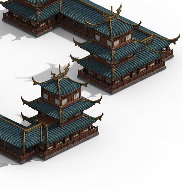 Ancient Chinese City – Pub 01 3D Model