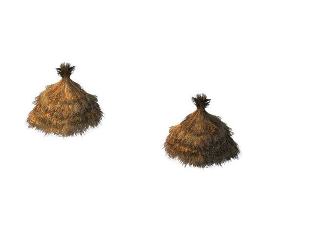 Game Model – prairie scene – Straw 01 3D Model