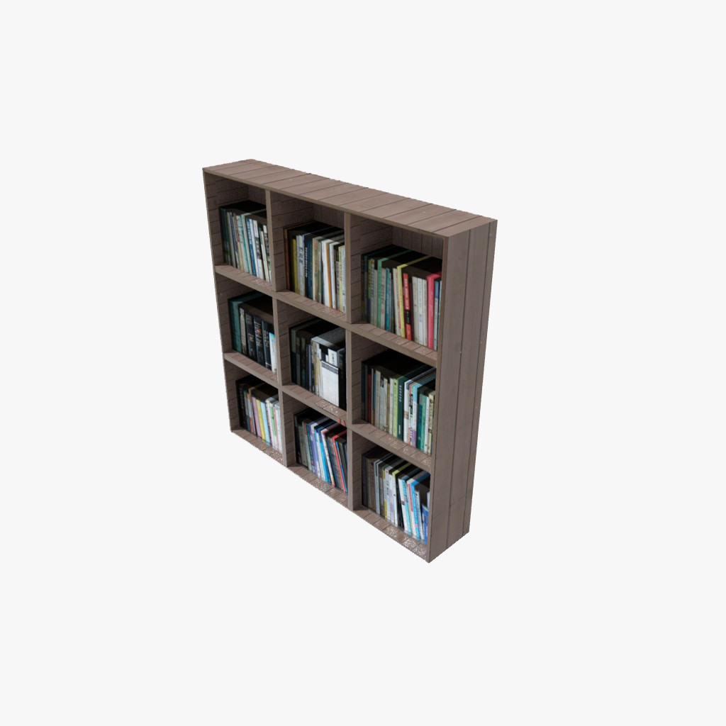Book Shelf 3D Model