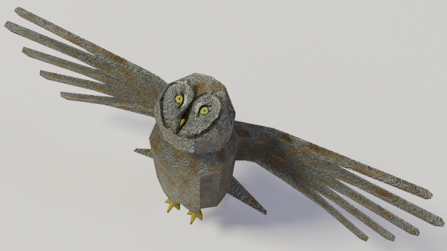 Great grey owl 3D Model