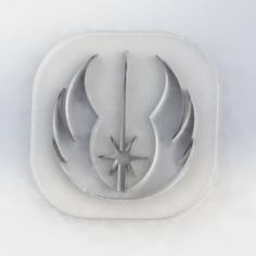 Hollow Jedi token 3D Print Model