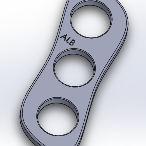 Hand Spinner 3 bearings 3D Print Model