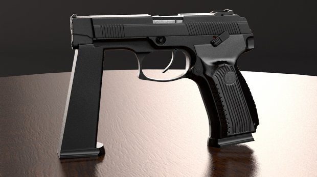 Russian pistol 635 YariginaGrach 3D Model