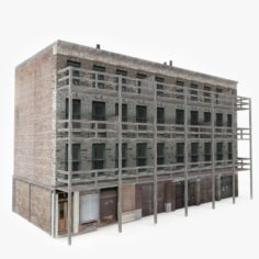 Old Apartment Building III 3D Model