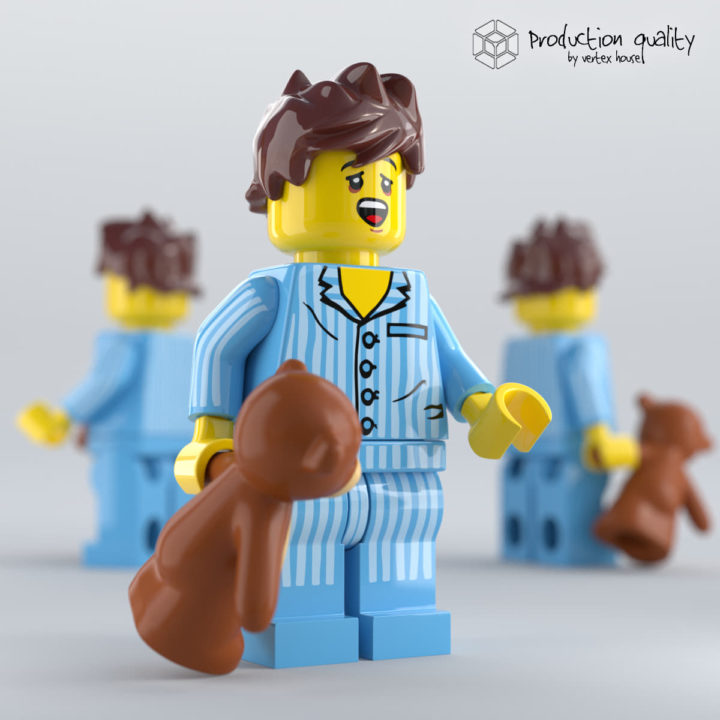 Lego Sleepyhead Figure 3D 3D Model