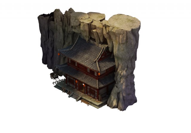 Desert Gobi – Inn Main Hall 3D Model