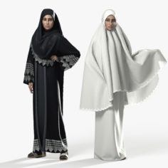 Hajj Woman01 3D Model