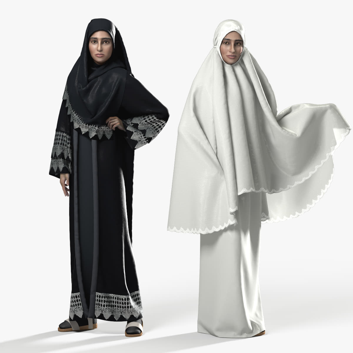 Hajj Woman01 3D Model - 3DHunt.co