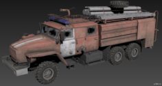Ural-4320 Firetruck 3D Model