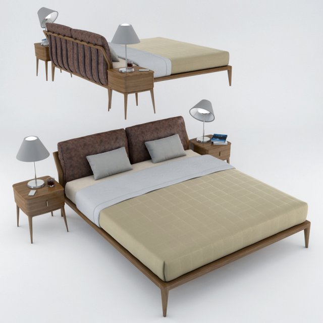 Philipp Selva Indigo Bed 3D Model