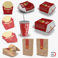 Mcdonalds Packaging Collection 2 3D Model