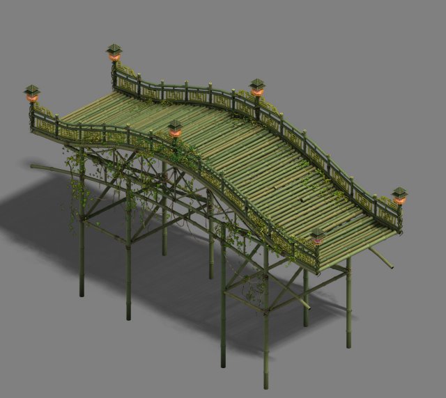 Shushan – bamboo bridge 3D Model