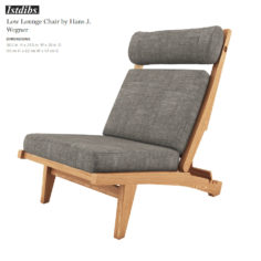 Low Lounge Chair by Hans J Wegner 3D model 3D Model