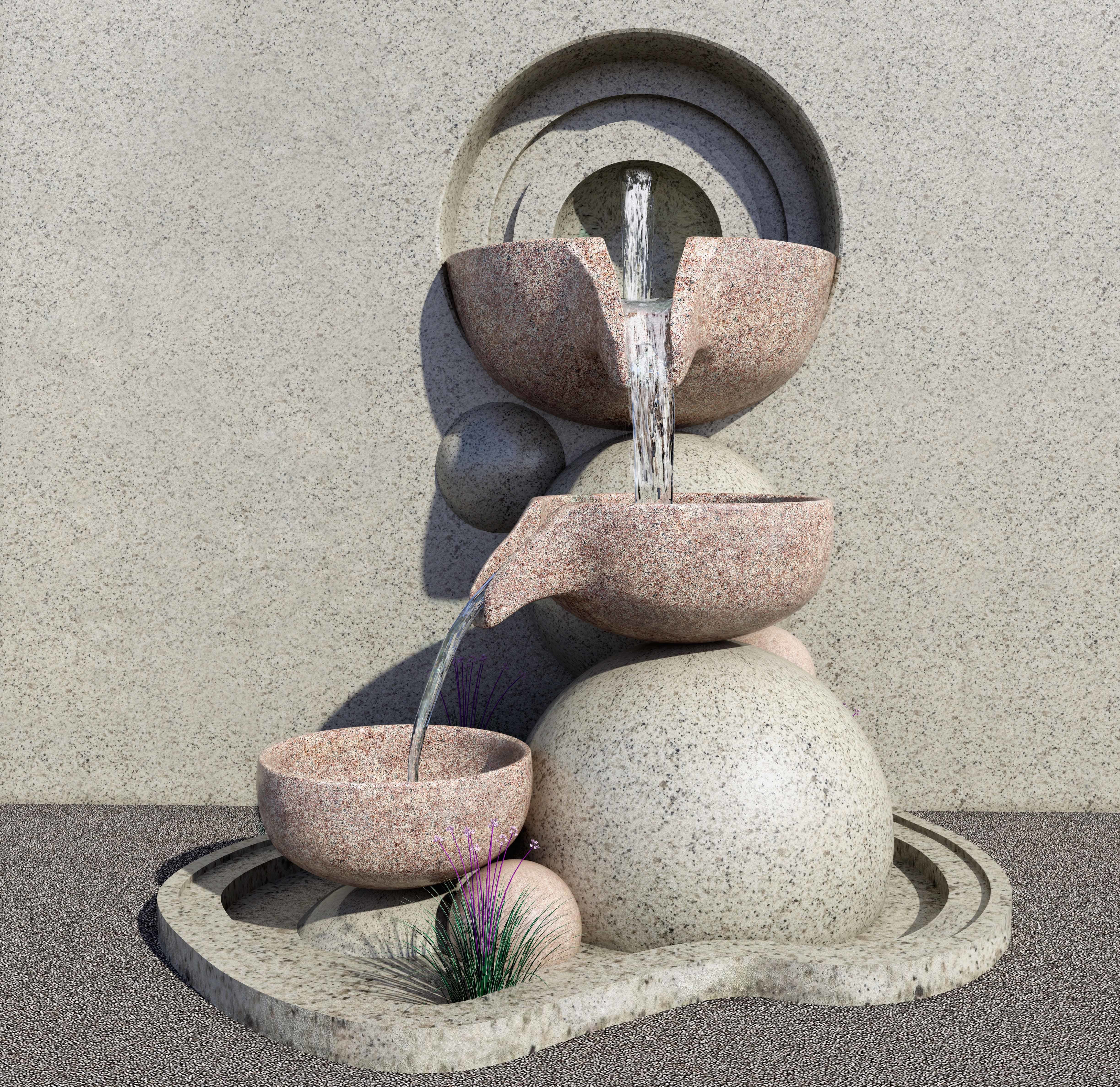 waterfall 3D model 3D Model
