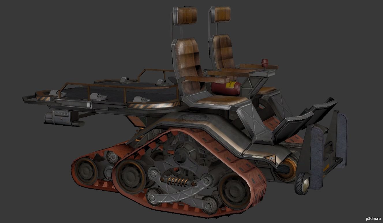 Flatbed Cart 3D Model
