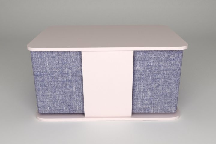 3D Pouf avec table 3D Model