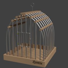 Modern bird cage						 Free 3D Model