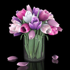 Tulip Flowers 3D model 3D Model