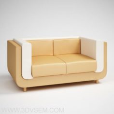 3D sofa model for Cinema 4D