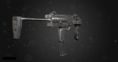 MP7A1 Sub Machine Gun 3D 3D Model
