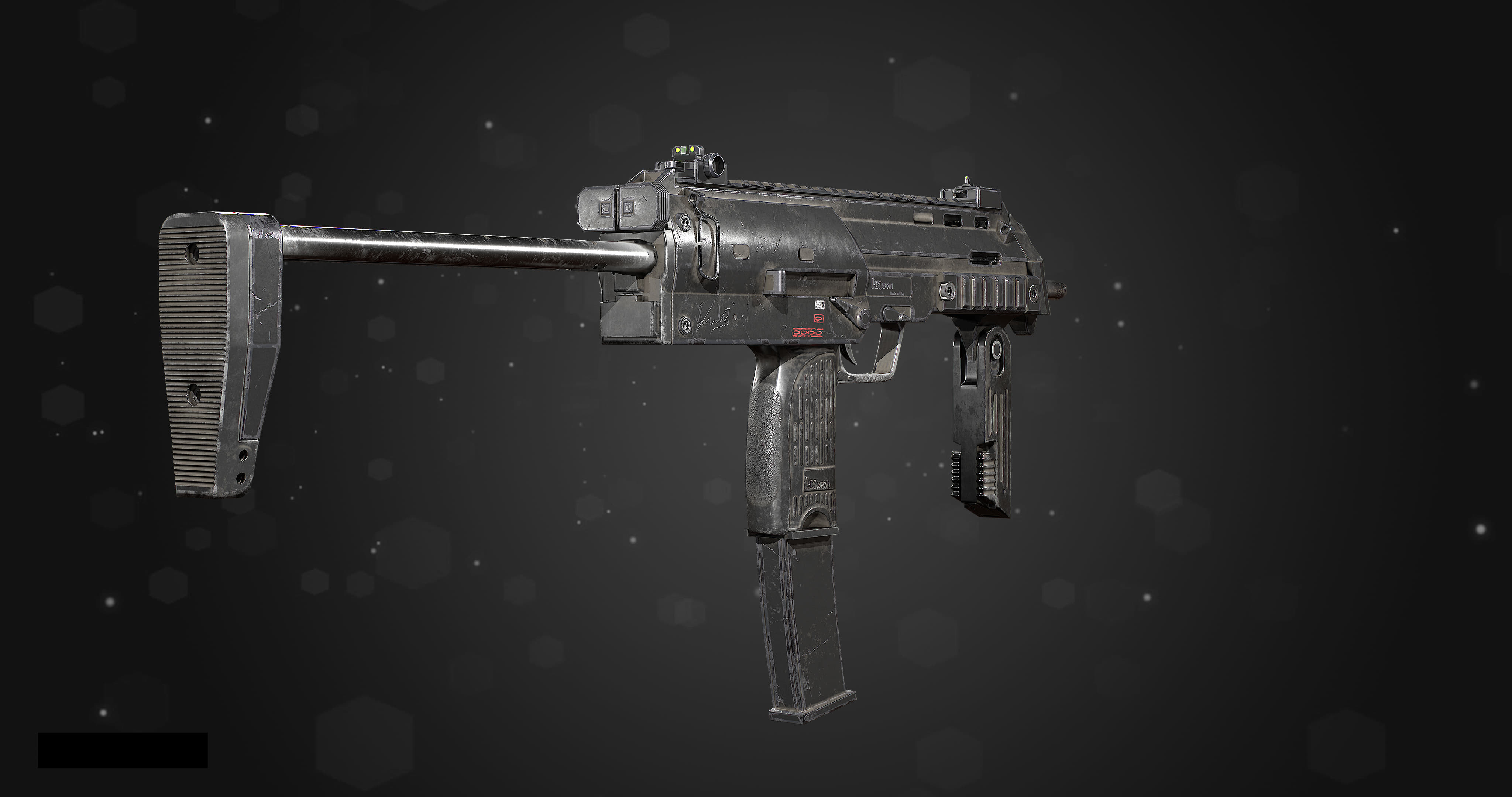 MP7A1 Sub Machine Gun 3D 3D Model