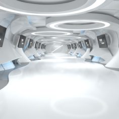 Sci-Fi Futuristic Corridor model 3D Model