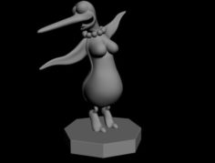 Lady penguin Free 3D Model