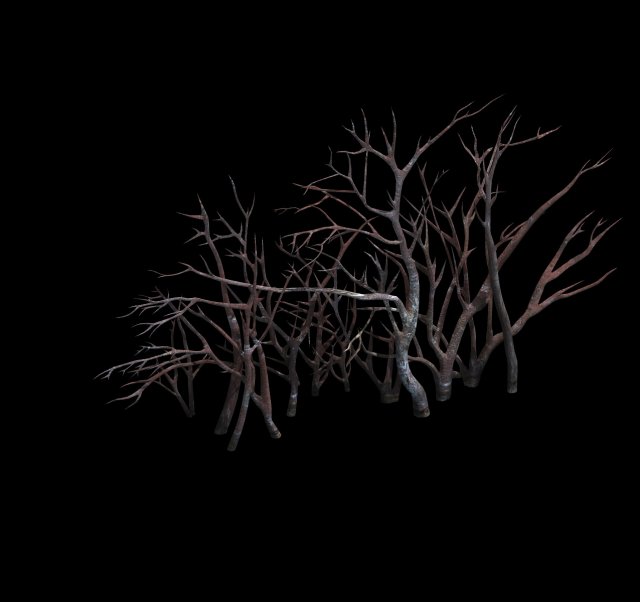 Game Model – snow – vegetation 01 3D Model