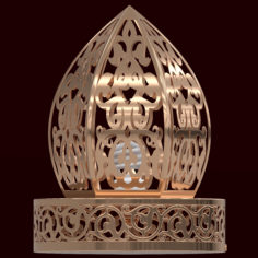 Traditional moroccan patterned lantern 3D model 3D Model