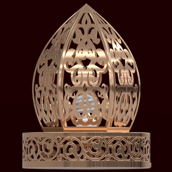 Traditional moroccan patterned lantern 3D model 3D Model