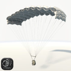 Parachute low poly 3D Model