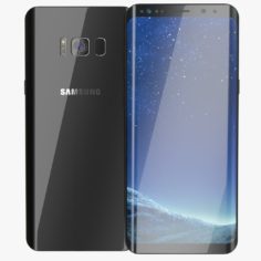 Galaxy S8 Plus Midnight Black 3D Model