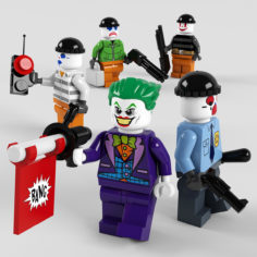 Lego Joker Team 3D Model