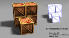 Low-Poly Crate 3D model 3D Model