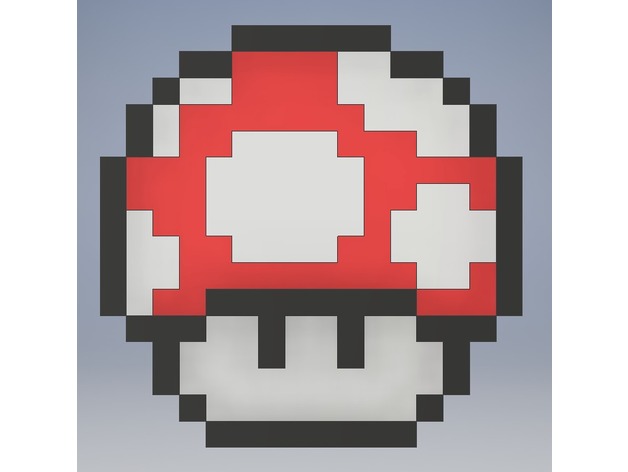 Mario-Mushroom 3D Print Model