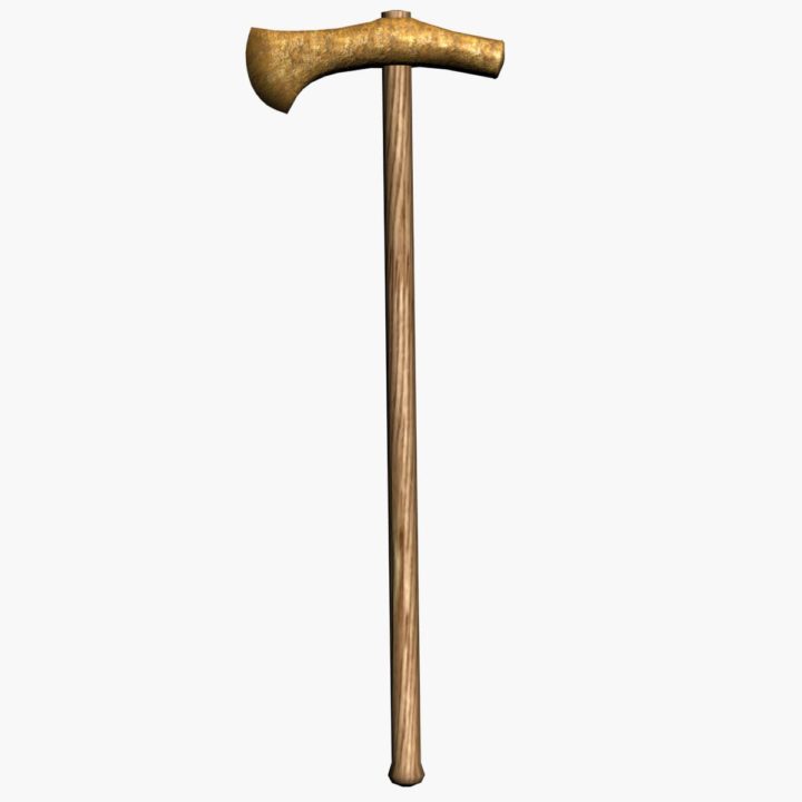 3D Bronze axe model Free 3D Model